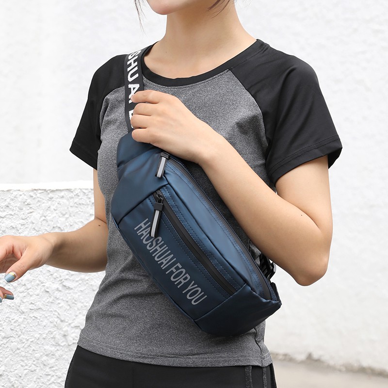 HAOSHUAI 3396 Tas Selempang Pria Wanita Waistbag Waterproof WATCHKITE WKOS