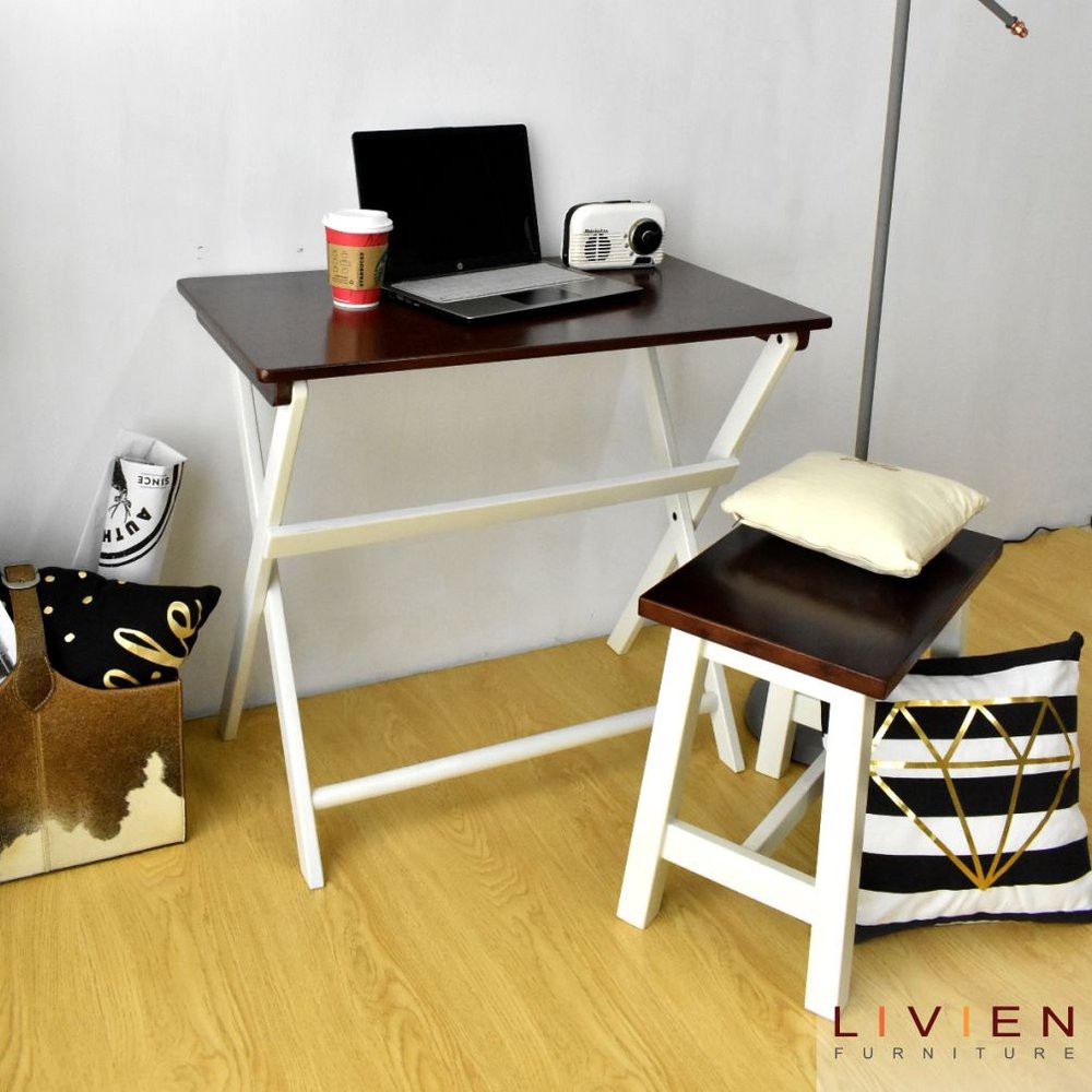 Meja Lipat - Meja Belajar Minimalis - Meja Makan - LIVIEN Furniture Limited