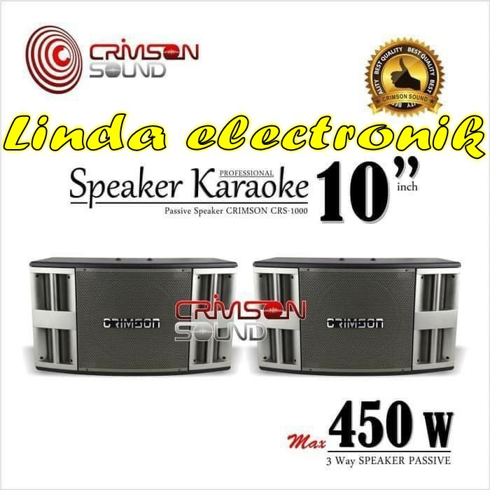 SPEAKER PASIF 10 INCH CRIMSON CRS1000 CRIMSON CRS 1000 2 WAY 3 SPEAKER