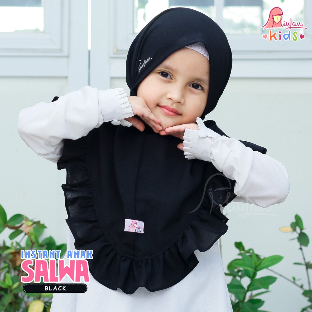 Pusat Jilbab Miulan Kids Salwa Instan Hijab anak balita & Bayi Jilbab Instant Anak Perempuan Kerudun