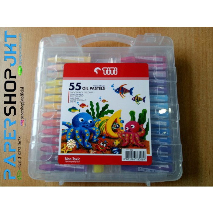 

GROSIR!!! Titi Krayon Minyak 55 Warna / Crayon 55 Colors Oil Pastels