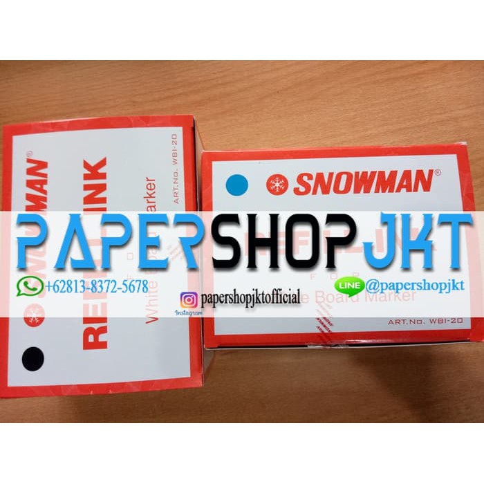 

Unik Tinta Spidol Whiteboard SNOWMAN White Board Marking INK GROSIR Biru Berkualitas