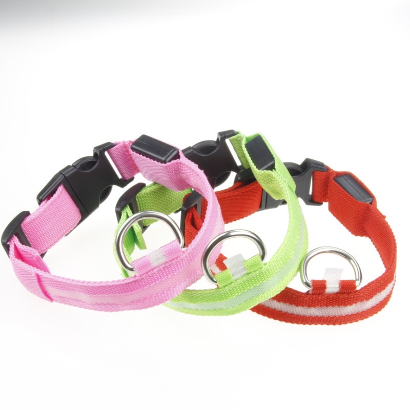 LED Pet Collar Kalung Kucing Anjing LED Motif Lucu Bisa Di Charge