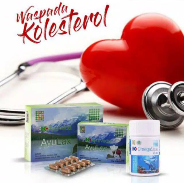 AYU LAX AYURVEDA K-Link,  Pelancar BAB & Pembersih Asam Lambung cocok atasi masalah kolesterol