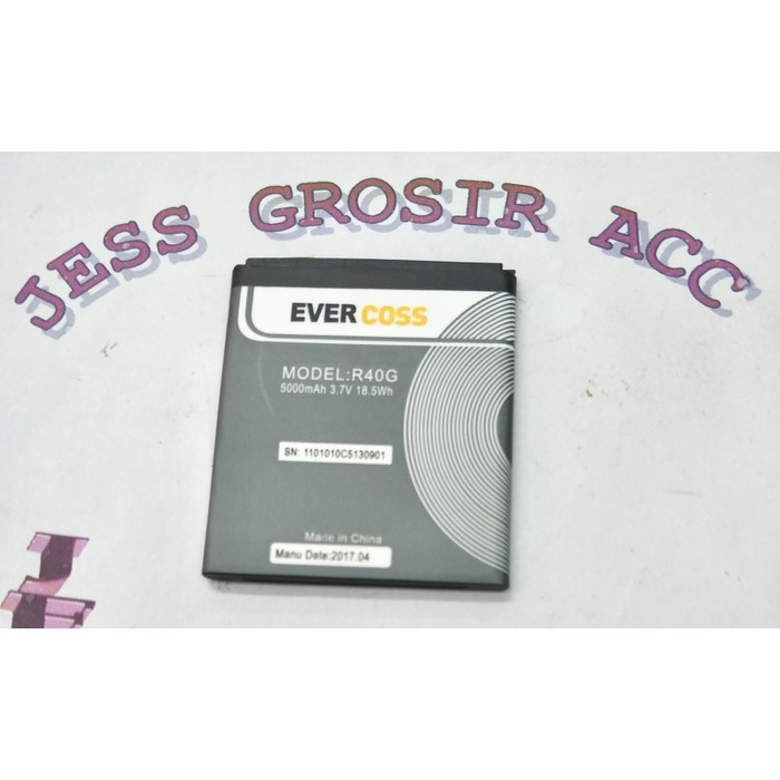 Baterai Battery Evercross Evercoss Cross R40G Jump T2 Double Power - Hitam