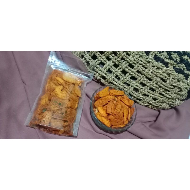

Basreng Pedas daun jeruk 120gr