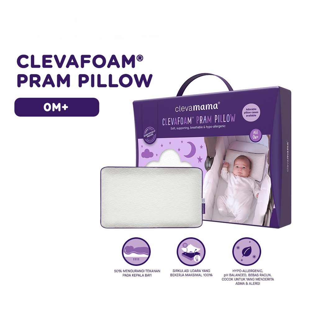 Clevafoam Pram Pillow - Bantal Bayi