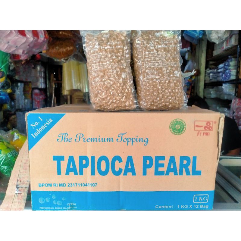 

Grosir termurah tapioca pearl Boba merk itpin 12kg