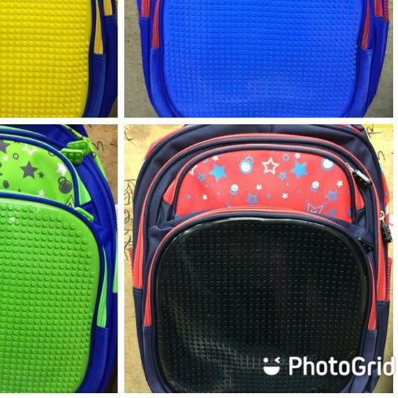 ☞ Tas Lego Anak SD / Tas Anak Sekolah SD Cowo Cewe / Ransel Lego SD / Tas Kreasi ✴