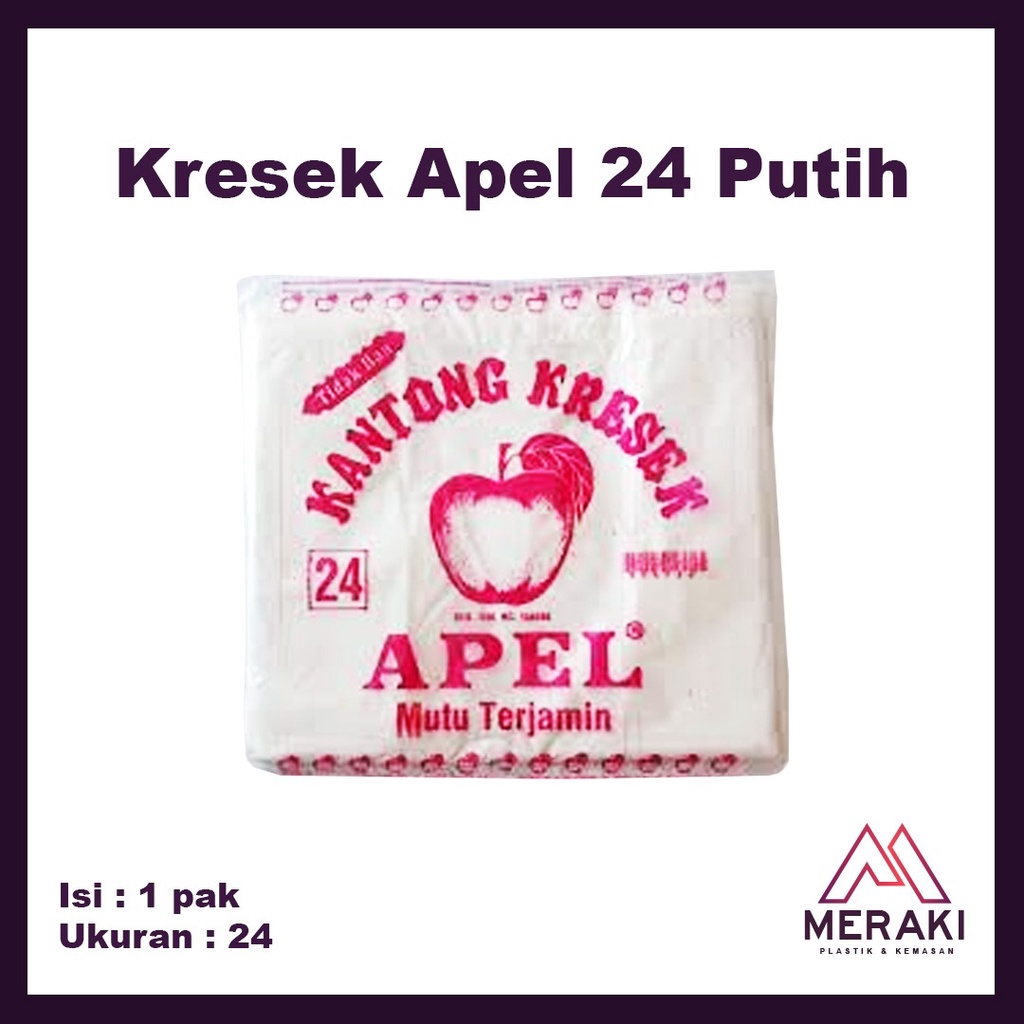 Kresek Apel Putih 24 Kantong Plastik