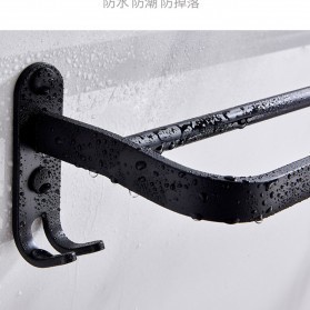 GS8 Rak Gantungan Handuk Kamar Mandi Bathroom Towel Holder Hook XUANXIN TKLJ004 Hitam