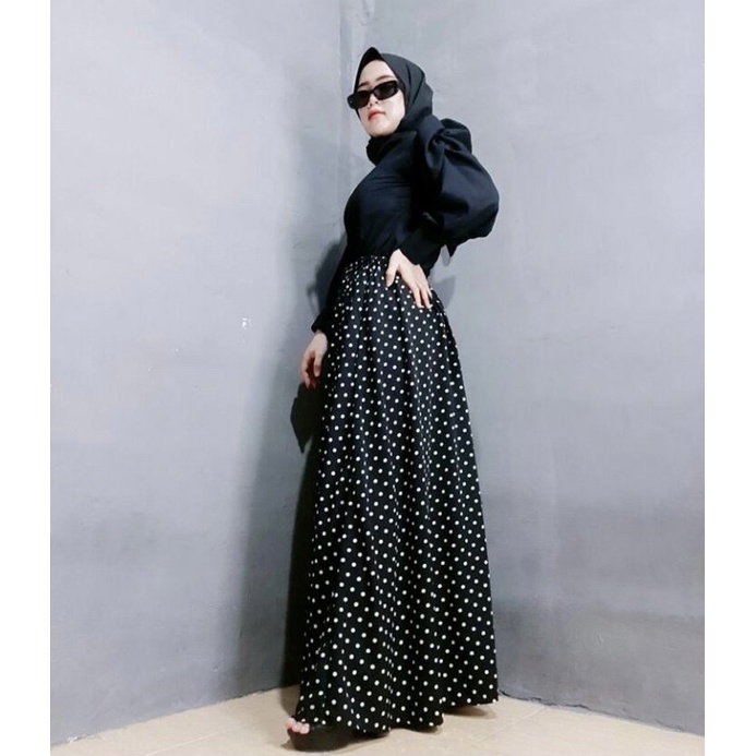 POLKA SKIRT || ROK MOTIF POLKA || ROK WANITA