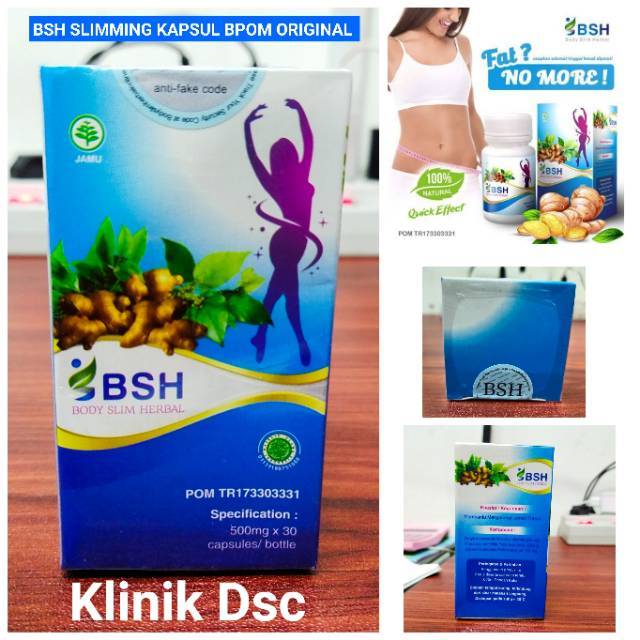 BODY SLIM HERBAL (BSH) ORIGINAL BPOM - MINUMAN PELANGSING BADAN