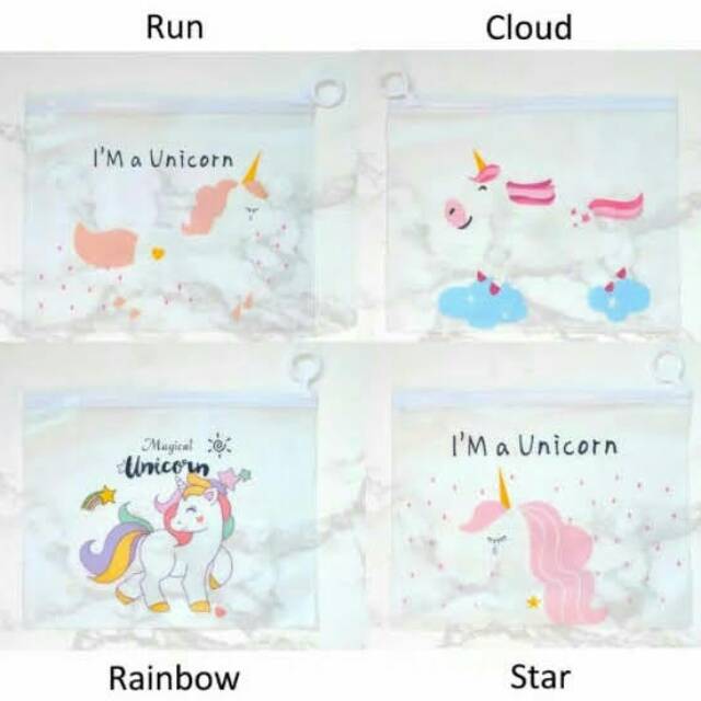 

Pouch Makeup/Tempat Pensil Transparan