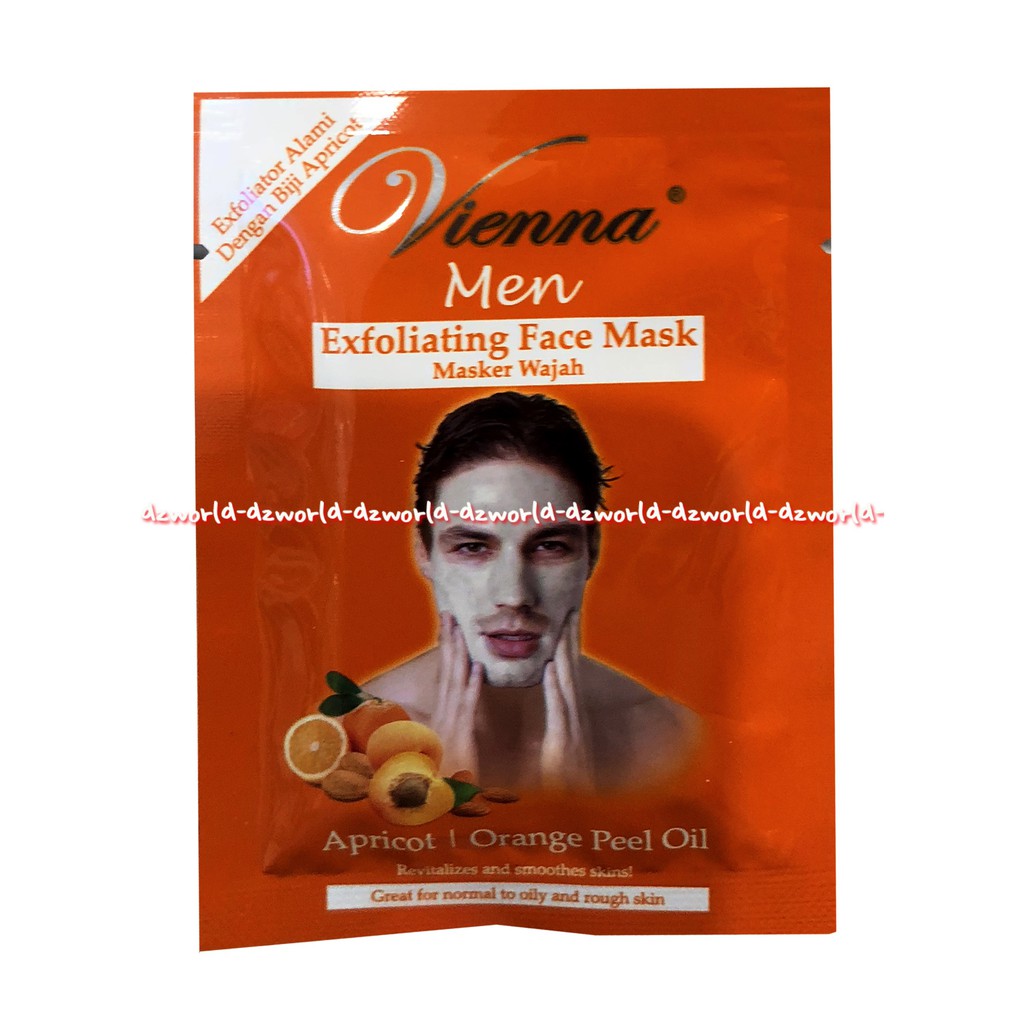 Vienna Men Exfoliating Face Man Masker Wajah Pria Laki Laki Masker Cowok