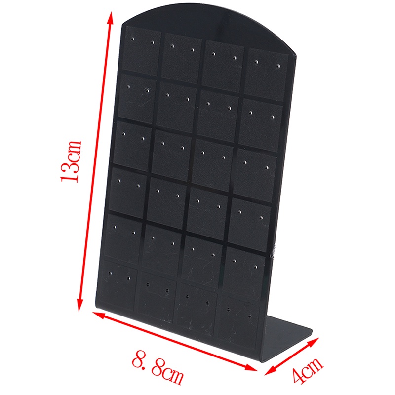 Rak Display Penyimpanan Perhiasan Anting Stud Gelang 48 / 72 Lubang Bahan Plastik