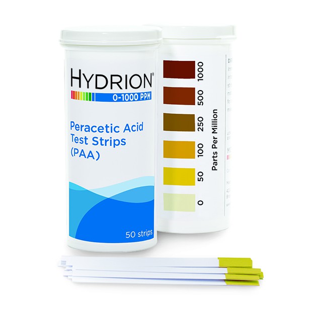 Hydrion PAA-1000 Peracetik Acid Test Paper 0-1000 PPM PAA1000 pera-cetik
