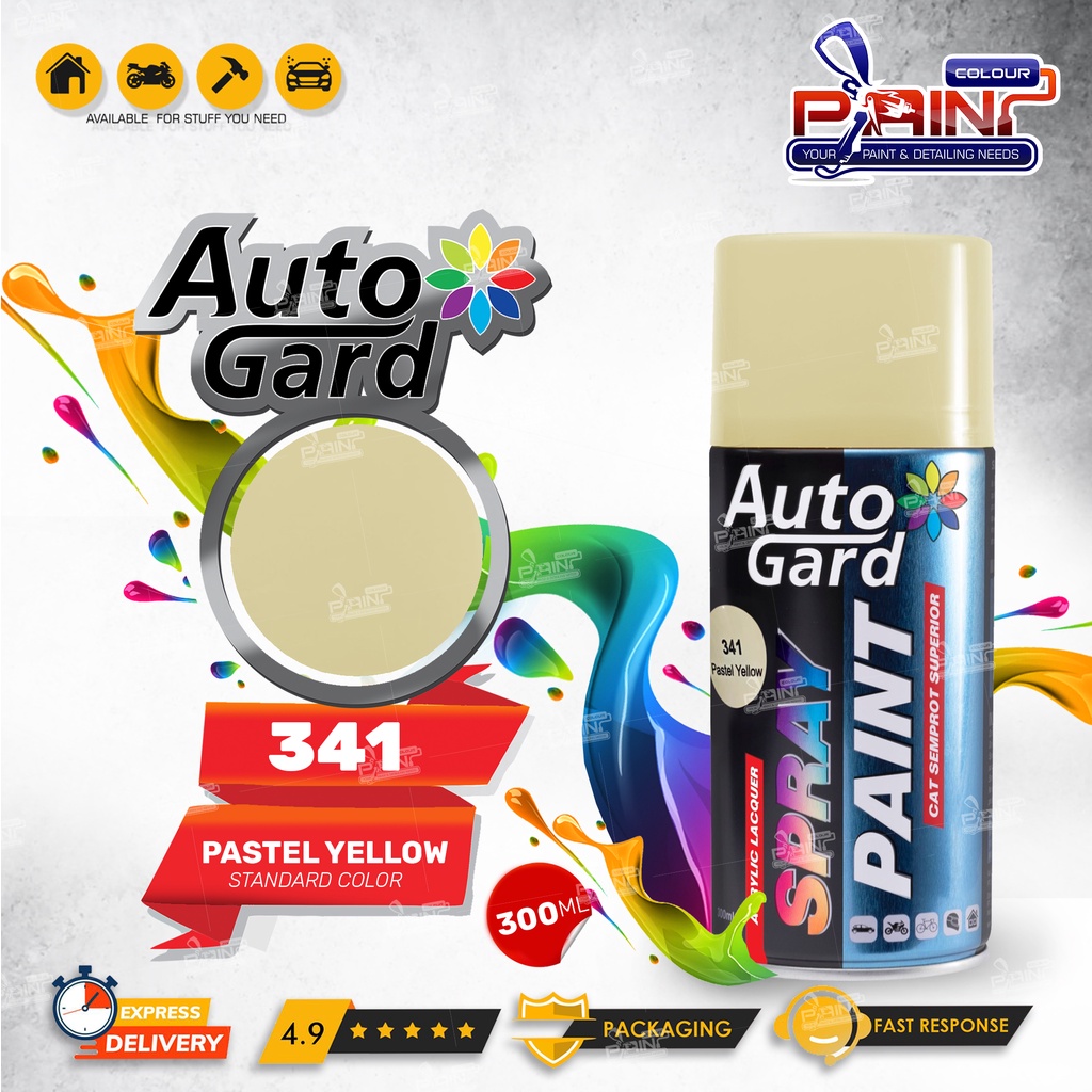 AutoGard Pastel Yellow AG-341 Cat Semprot Akrilik Mobil Motor Helm