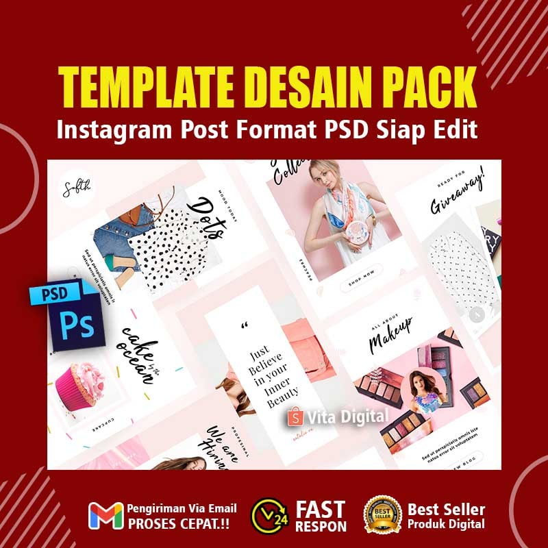 Design Template IG Bundle Premium Psd Editable