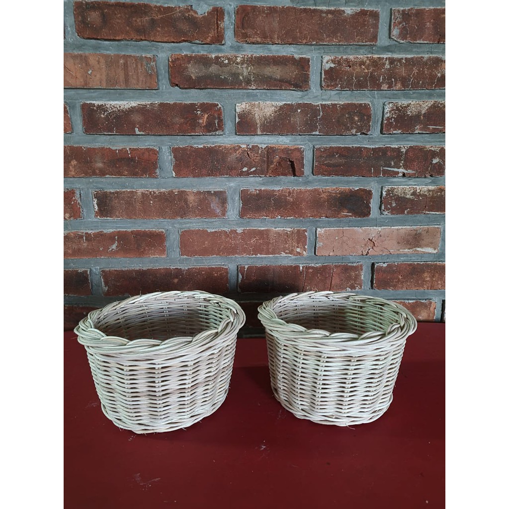 Craftzone Vas Bunga Buah Rotan Keranjang Parcel Hampers Hantaran Pernikahan Serbaguna Unik Hand Made