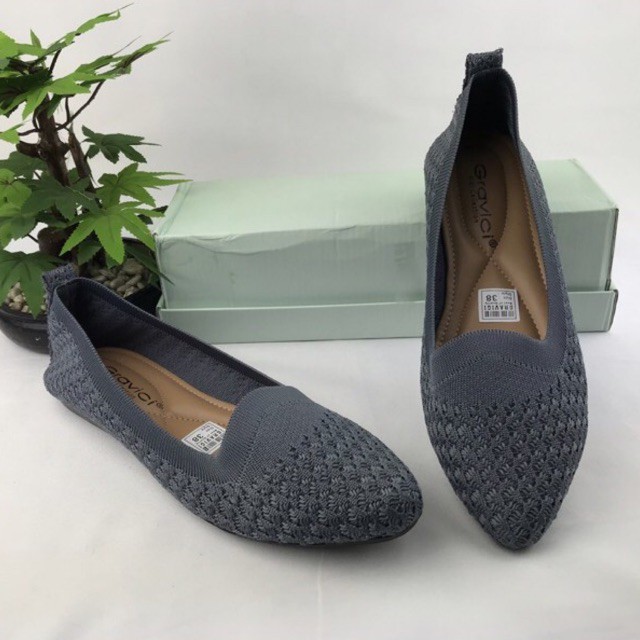 GRAVICI - Sepatu Flat Rajut Import Wanita Elegan DO-05