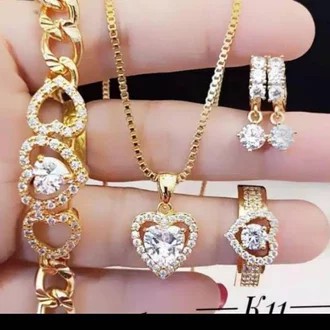 1 set perhiasan emas