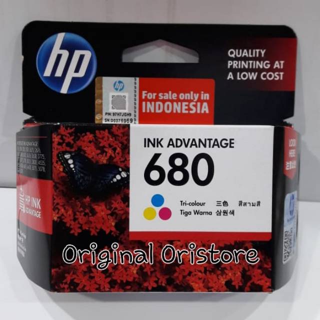 HP CATRIDGE 680 COLOR ORIGINAL / HP INK 680 / TINTA HP 680 COLOR