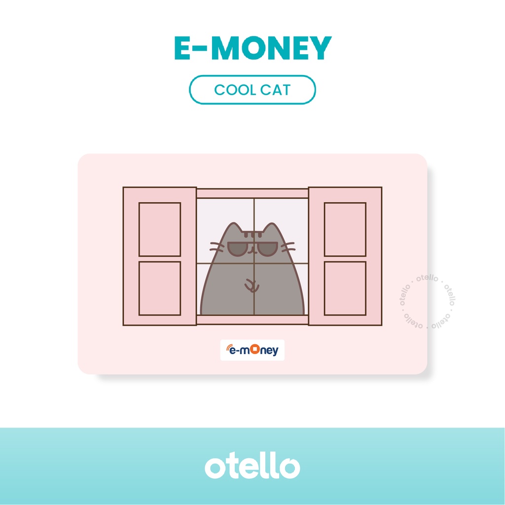 Kartu E-Money Pucheen Cat eMoney Card eToll Mandiri UV Print Kucing Cetak