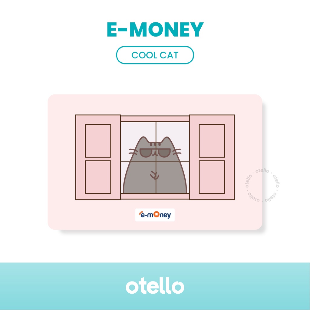 Kartu E-Money Pucheen Cat eMoney Card eToll Mandiri UV Print Kucing Cetak