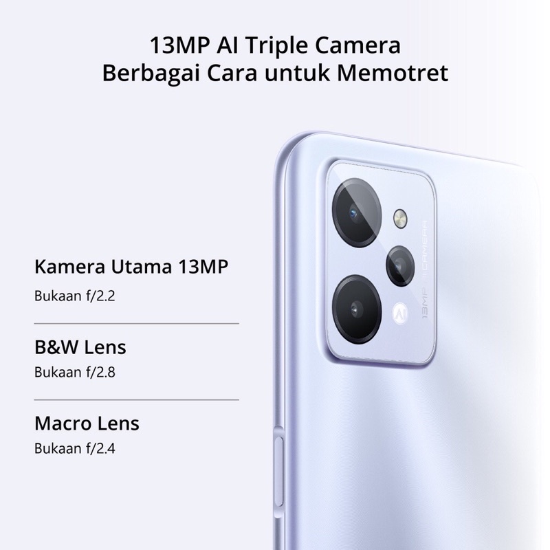 Realme C31 [3GB+32GB - 4GB+64GB] Unisoc Tiger T612 | 13MP Triple Camera | 6.5&quot; IPS LCD | 5000mAh Garansi Resmi Realme 1 Tahun