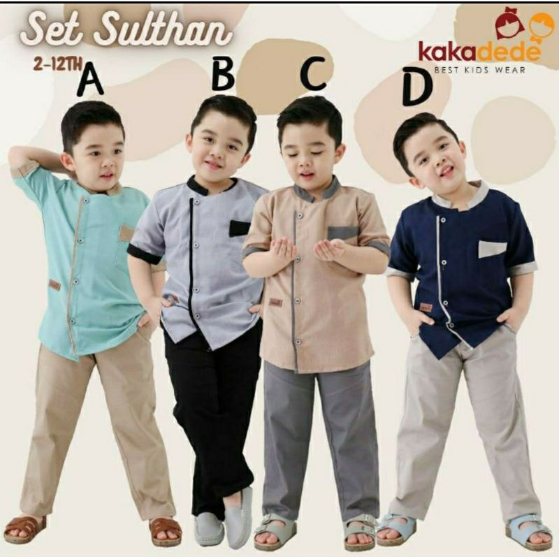 BAJU KOKO ANAK SET SULTHAN BY KAKADEDE 2-12T