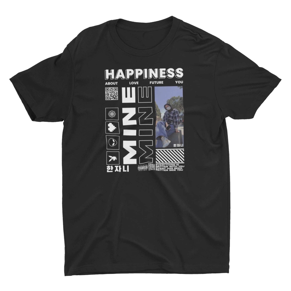 Kaos Custom Bucin MINE VER Aesthetic Street Wear | Kaos Viral Happiness Mine Soldout BlurDistrict