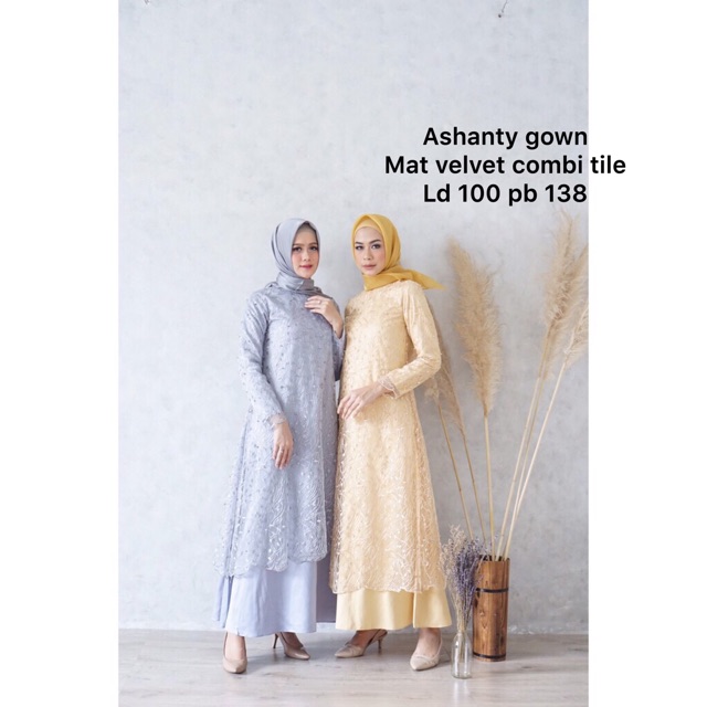 Ashanty gown / ashanty dress / bisa seragam / dress tille