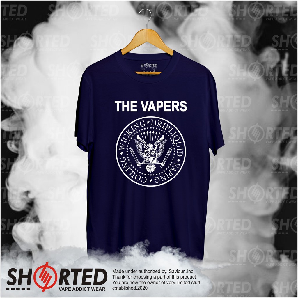 Kaos The Vapers | New Arrival Original Shorted Vapetees | Kaos Distro | Kaos Ramones