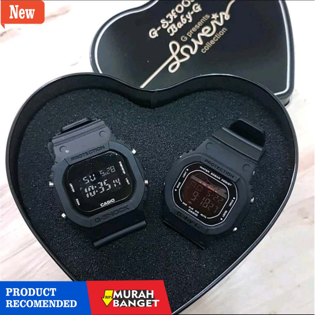 Jam tangan couple terbaik- JAM TANGAN COUPLE G-SHOCK CASIO BABY-G CASIO DW 5600 / BG 550 DIGITAL