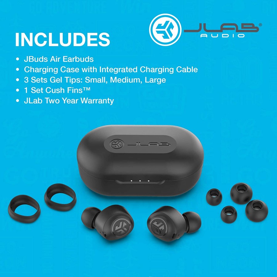 Tws JLab JBuds Air True Wireless Signature Bluetooth Earbuds Sport