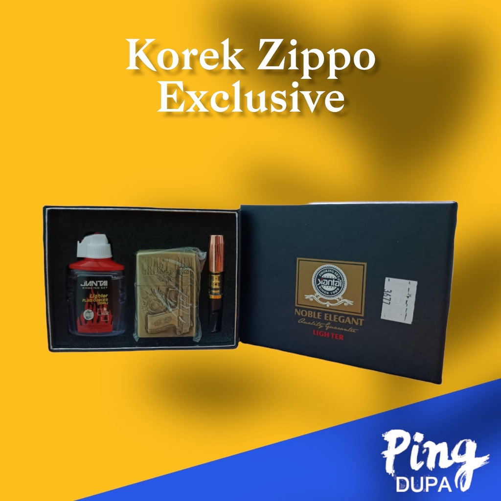 Korek Zippo Exclusive Bonus Filter Rokok Cocok Untuk Hadiah