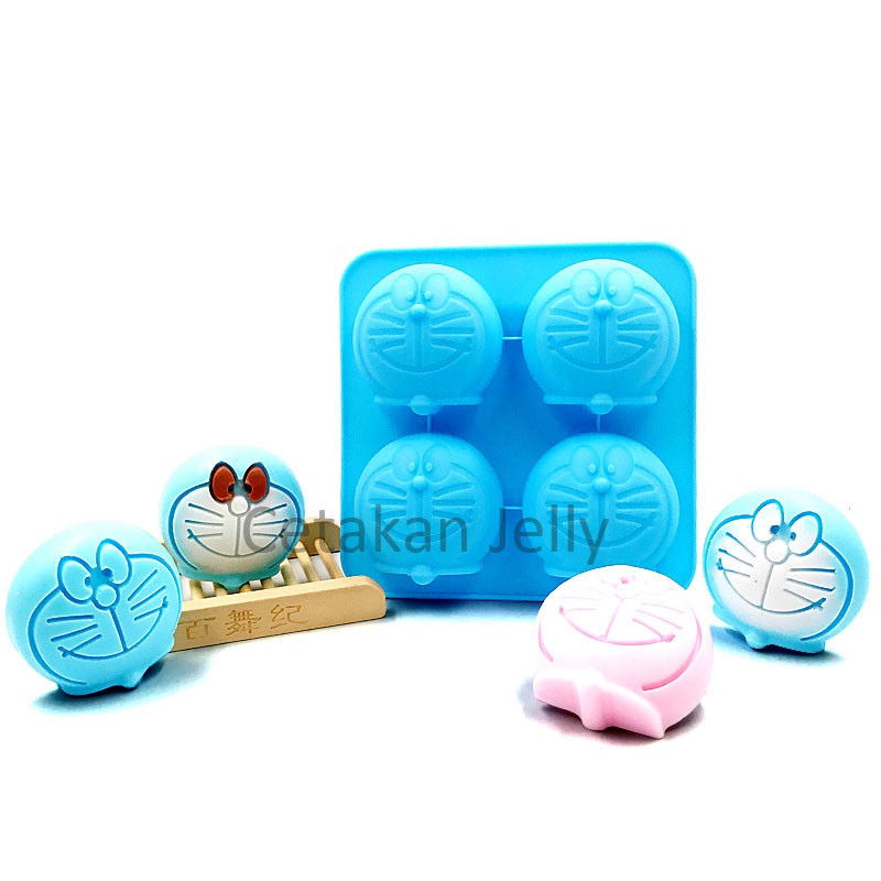 CETAKAN PUDING JELLY COKLAT KUE KARAKTER DORAEMON