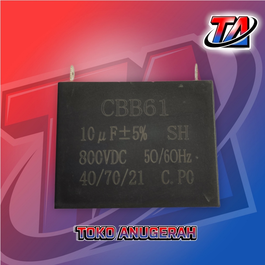 KAPASITOR CBB61 10uF 800V DC / 10uF800V DC