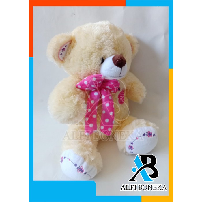 [ BISA BAYAR DI TEMPAT ] Boneka Teddy Bear L Syal Bahan Rasfur - Boneka Mainan Anak Perempuan Murah