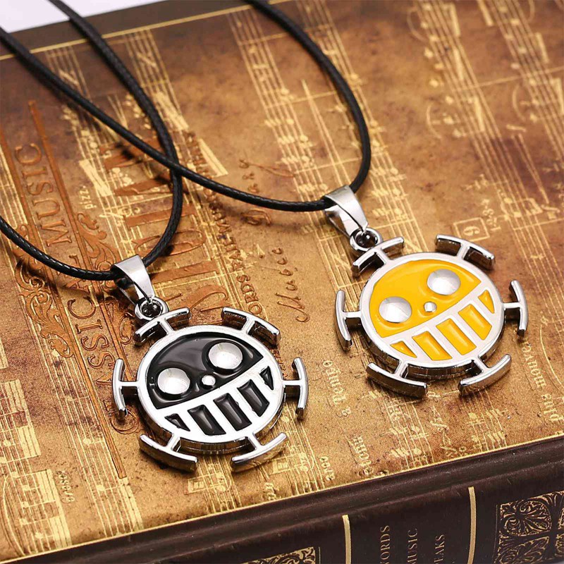 Fancyqube Kalung Rantai Choker Liontin Kartun Anime One Piece Luffy Ace Untuk Pria