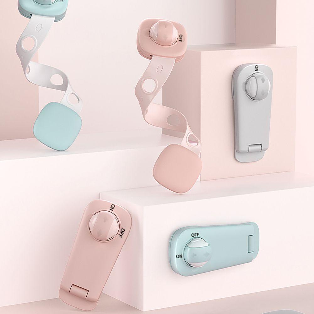 Suyo Grendel Pengaman Bayi Multi-Fungsi Anti Cubit Tangan Lemari Pintu Gesper Putar Switch