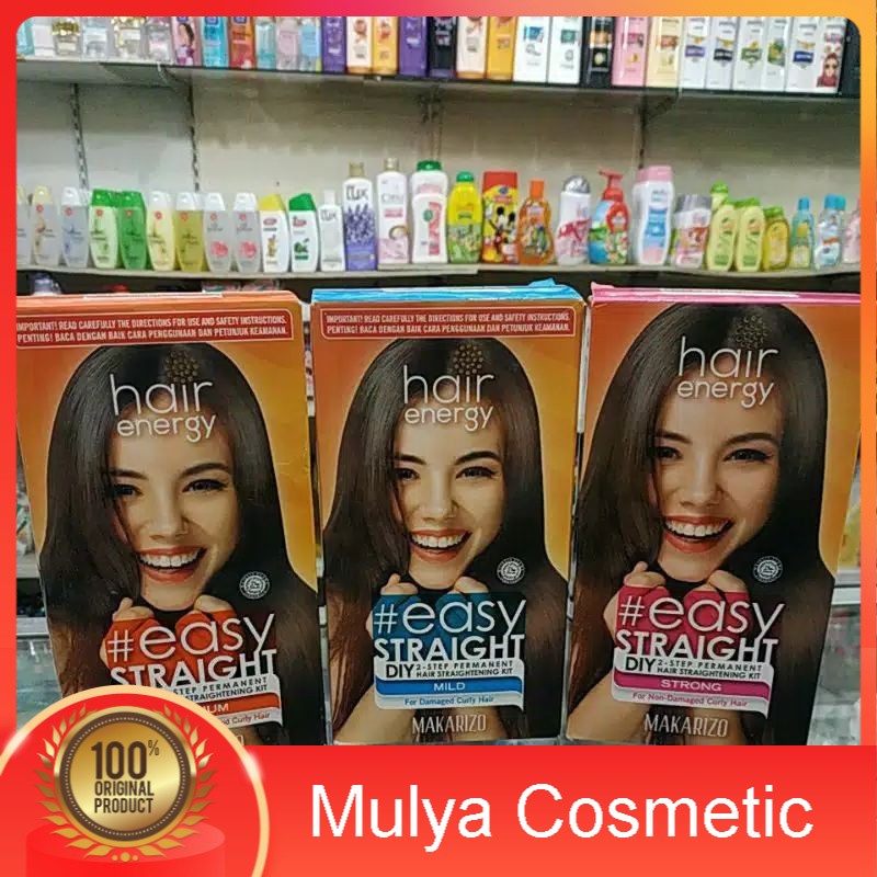 MAKARIZO EASY STRAIGHT  PELURUS RAMBUT TANPA DICATOK [ 2 UKURAN ]