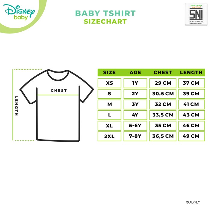 Disney Baju Kaos Bayi Mickey Bamboo cotton DMF29