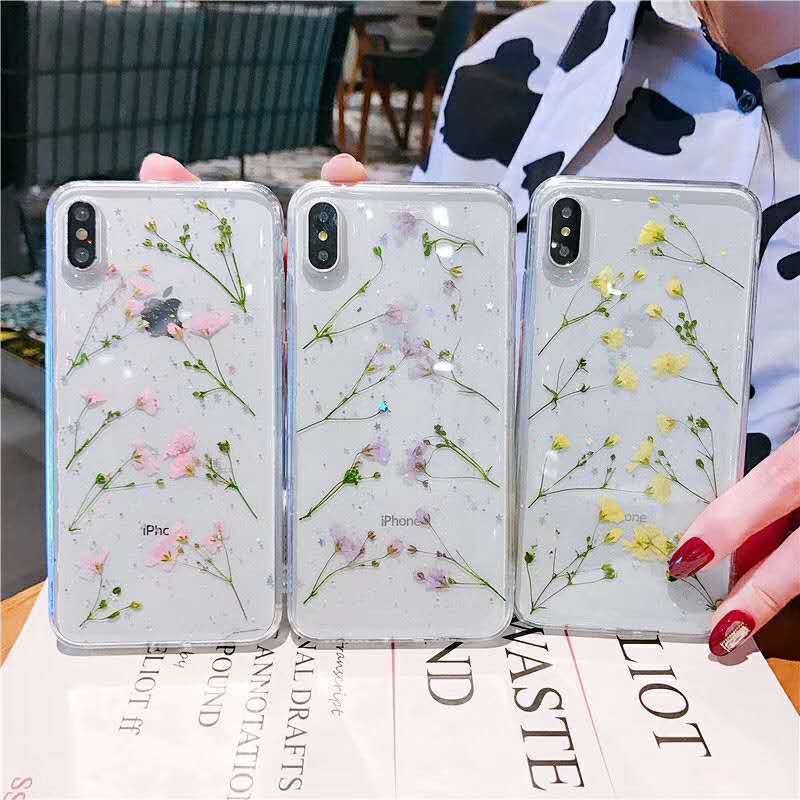 Dried Flower Case Vivo V23 V23e Y91 Y93 Y95 Y91c V20 V21 V19 V17 V15 Pro V11 X50 X60 V5 V7 V9