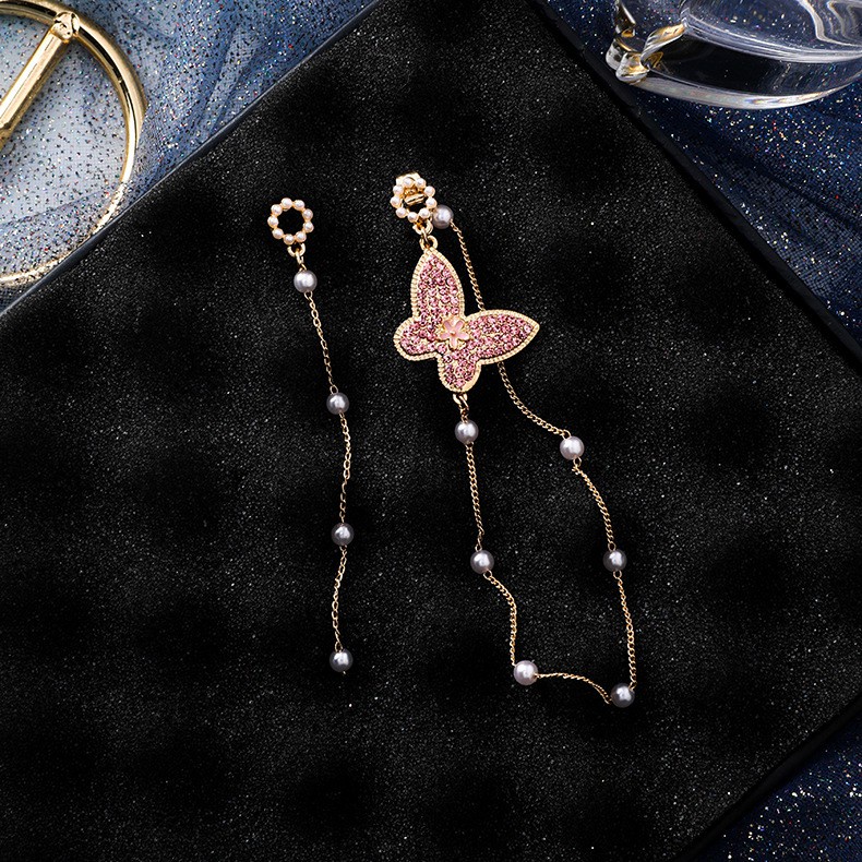 Anting Tusuk Gantung Sterling Silver 925 Desain Geometri Hias Mutiara Gaya Hipster / Korea / Simple Untuk Wanita