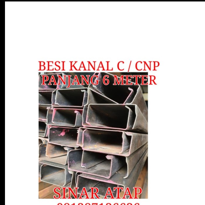 Besi Kanal C / CNP 100 tb 2mm full panjang 6 M