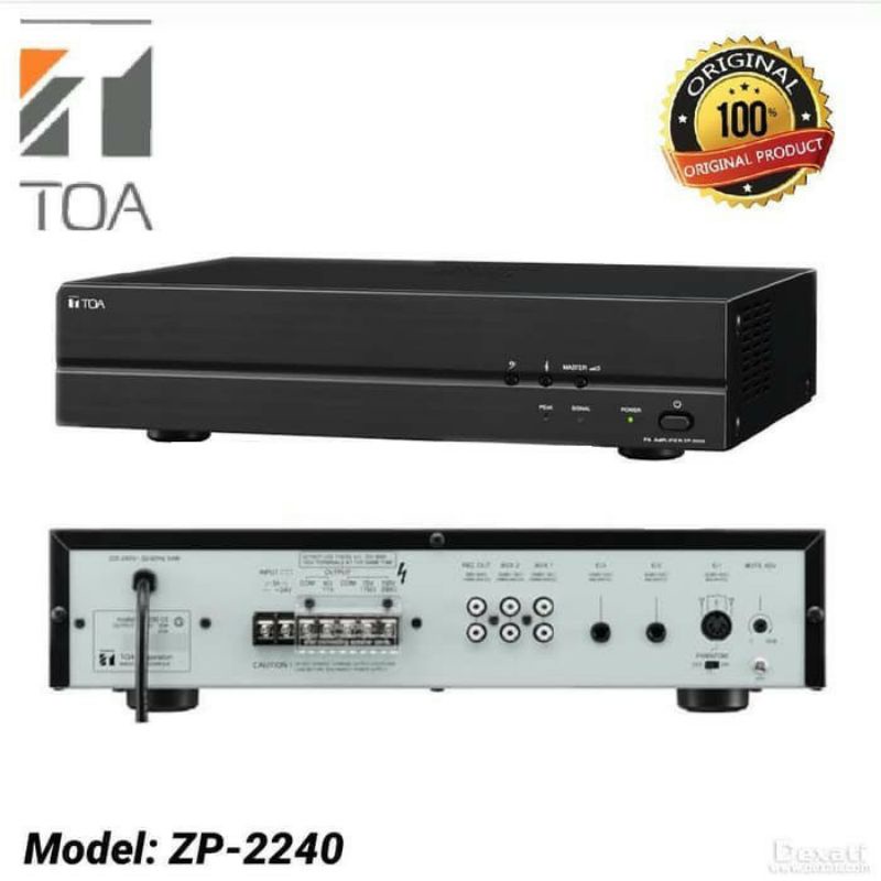 Toa zp 2240 Amplifier Toa ZP 2240/240 Watt