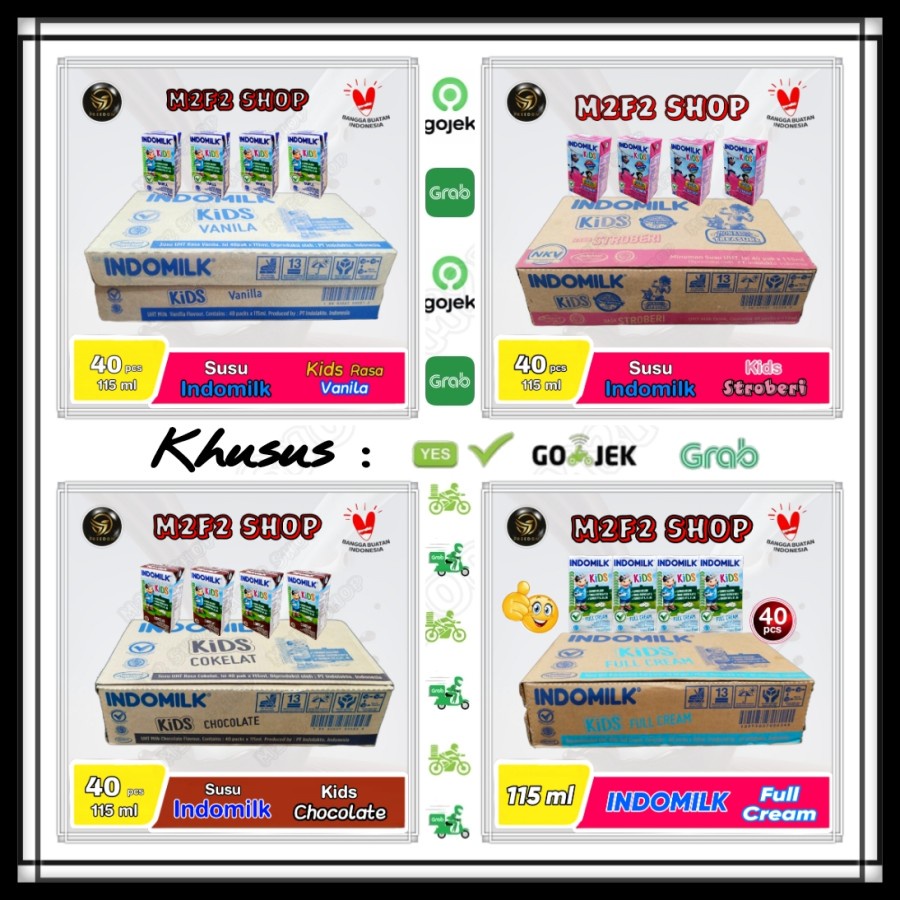 

Susu Indomilk Kids Kotak UHT Semua Rasa - 115 ml Kemasan Karton (Khusus Bluebird/Gojek/Grab)