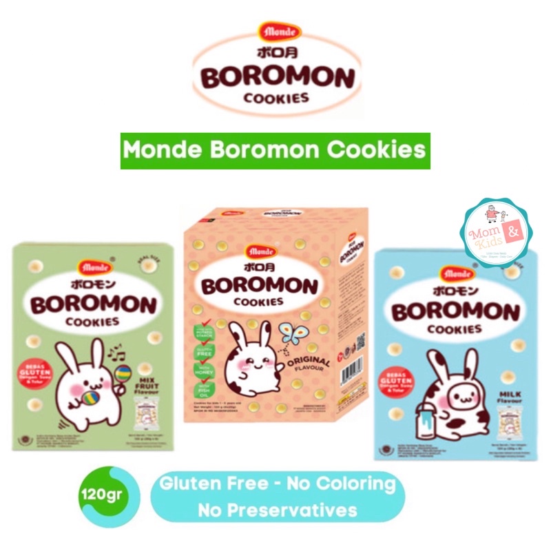 Monde Boromon Cookies 120gr | Biskuit Bayi | Snack Cemilan Sehat Bayi